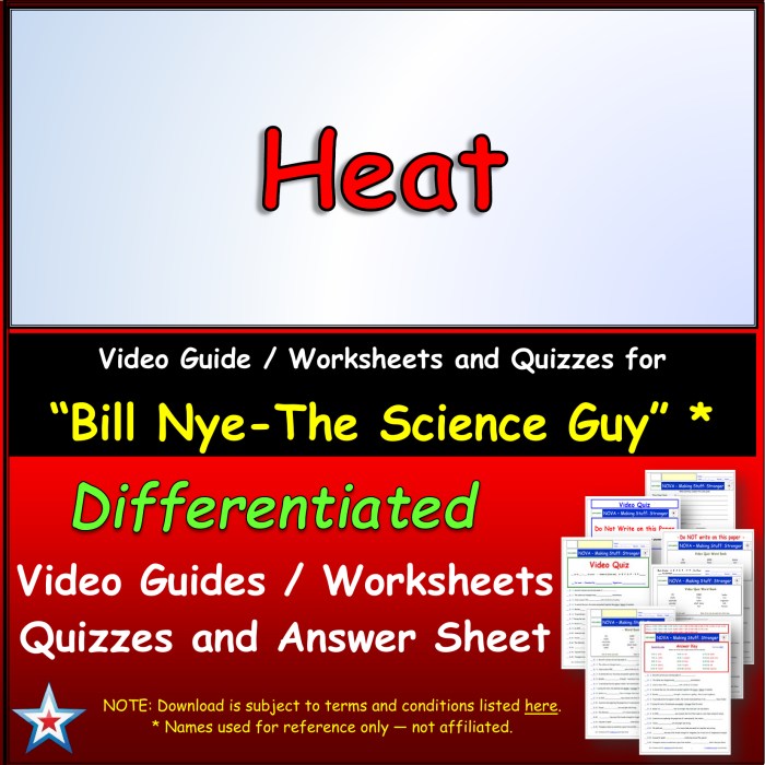 Bill nye heat video worksheet answer key pdf